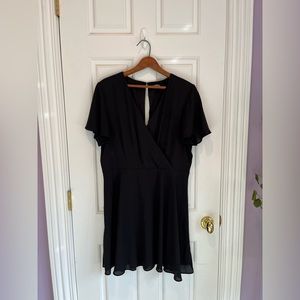 little black wrap dress
